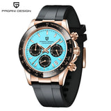 V2 PAGANI DESIGN 40MM Men's Quartz Watch Luxury Sapphire Stainless Steel 100m Waterproof Multi functional Men's Timing Watch