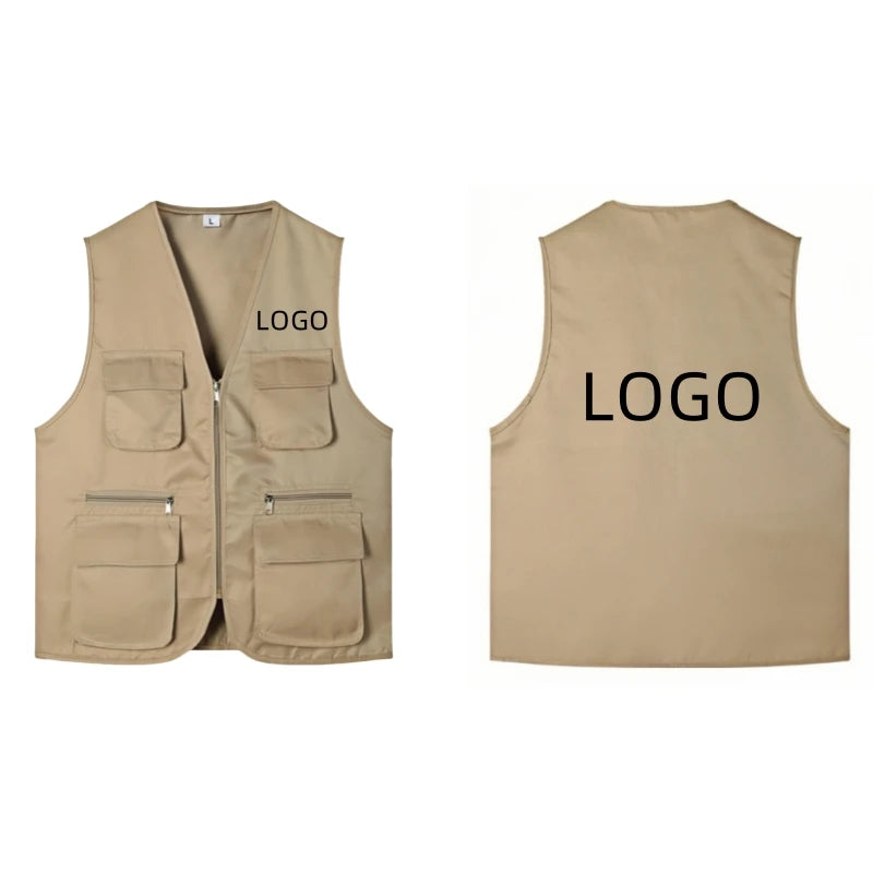 Men's Multi-Pocket Safari Vest – Lightweight All-Season Outerwear