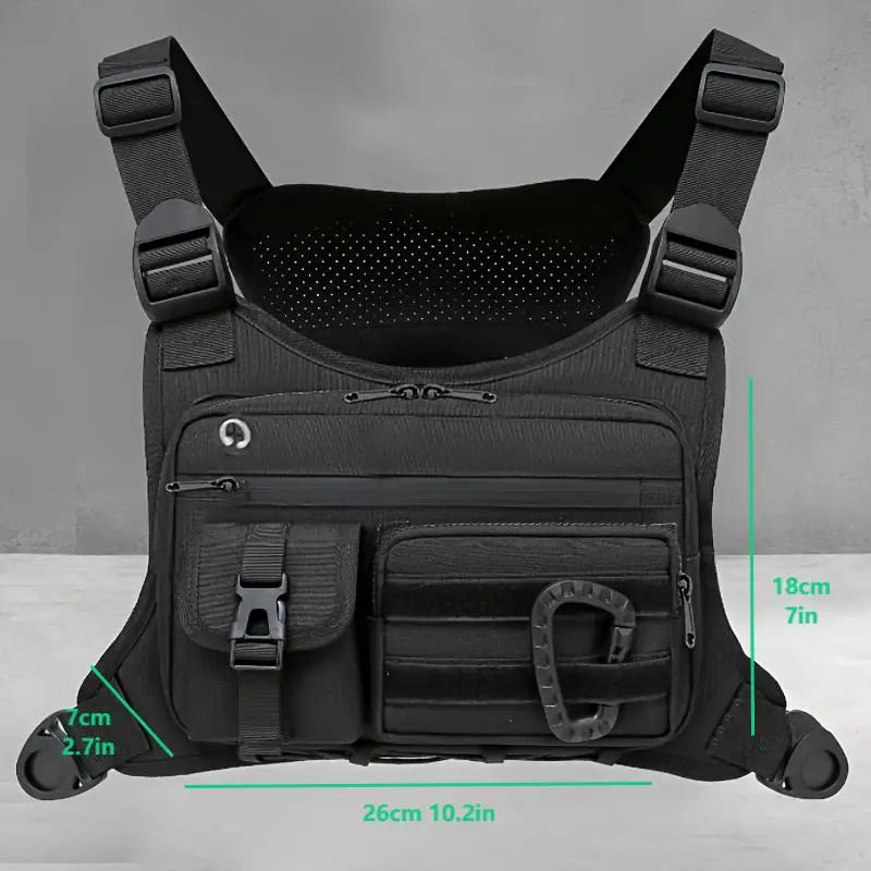 Nylon Sports Chest Bag for Running & Cycling