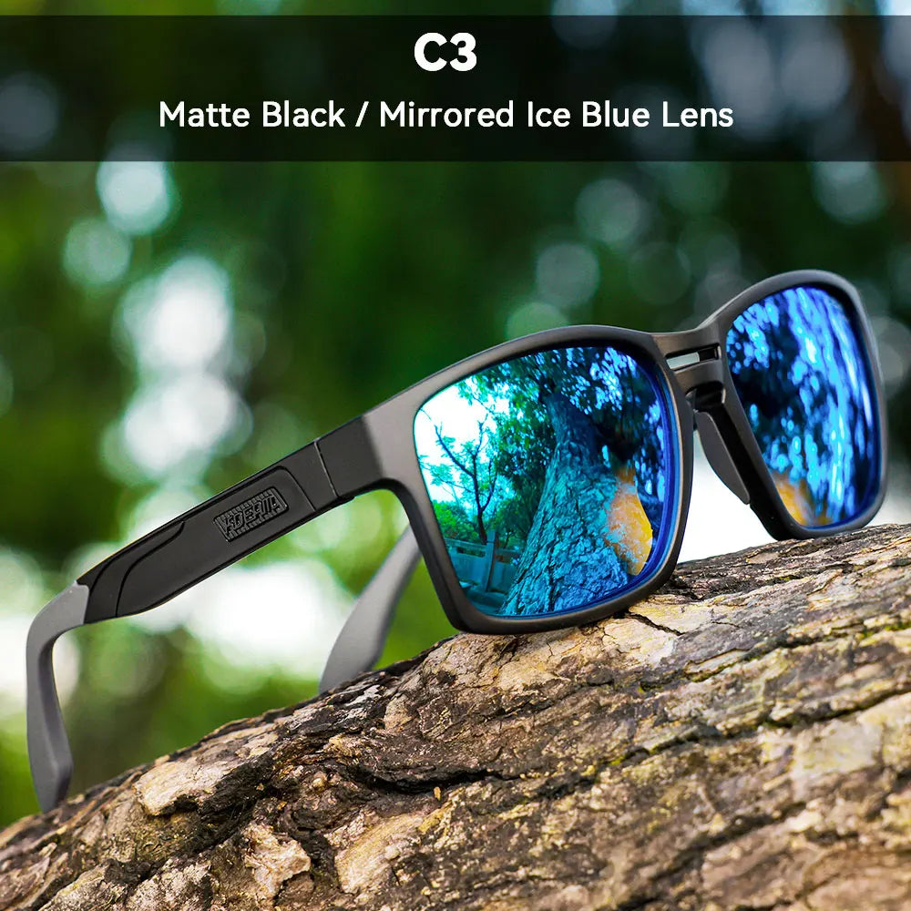 KDEAM New Polarized & Photochromic Sunglasses Unisex Size Square TR90 Sun Glasses For Fishing Golfing Driving Jogging