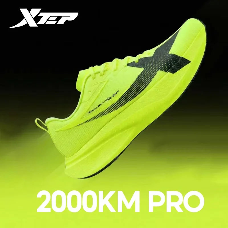 XTEP 2000km PRO Running Shoes For Men 2026 Spring Soft Durability Stability Comfort Lightweight Male Sports Sneaker 874219110026