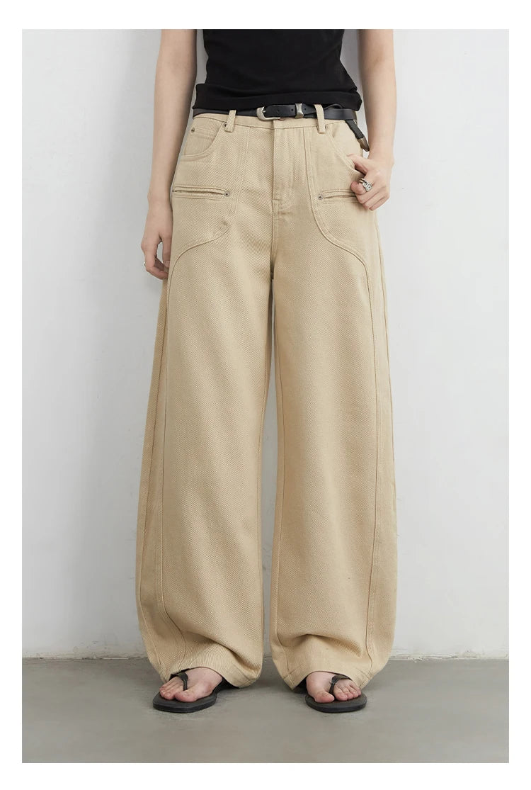 Women's High-Waist Wide Leg Denim Jeans – Relaxed Fit