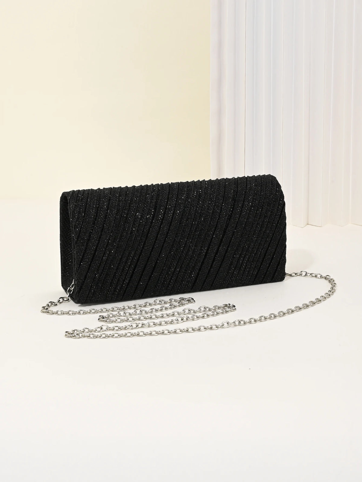 Simple And Elegant Glitter Evening Bag Clutch Purses for Women Ladies Sparkling Party Handbag Wedding Bag