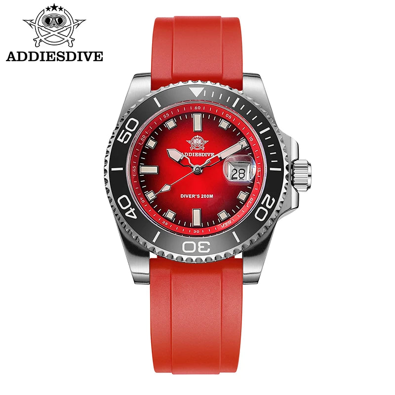 ADDIESDIVE 41mm Man Luxury Watch Japan 2115 Quartz Movement Watch Luminous 200m Waterproof 316L Stainless Steel Dive Watches