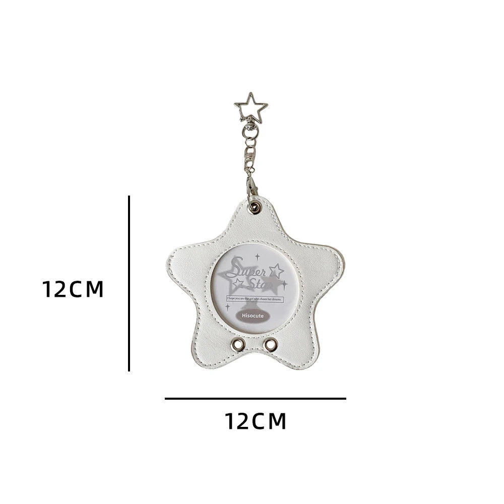 Y2K Korean Fashion Star Bag Pendant Cute Idol 3in Photo Storage Card Album Card Holder Women Decorative Accessories KeychainGift