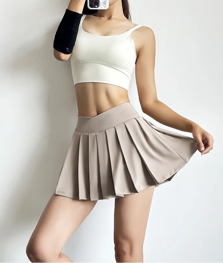 Women’s High-Waist Pleated Active Skort