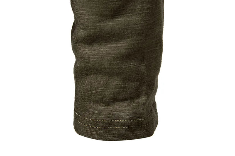 Men's Cotton Henley Long Sleeve Shirt