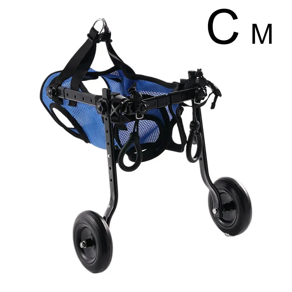 Adjustable Pet Mobility Wheelchair Cart for Small Dogs & Cats