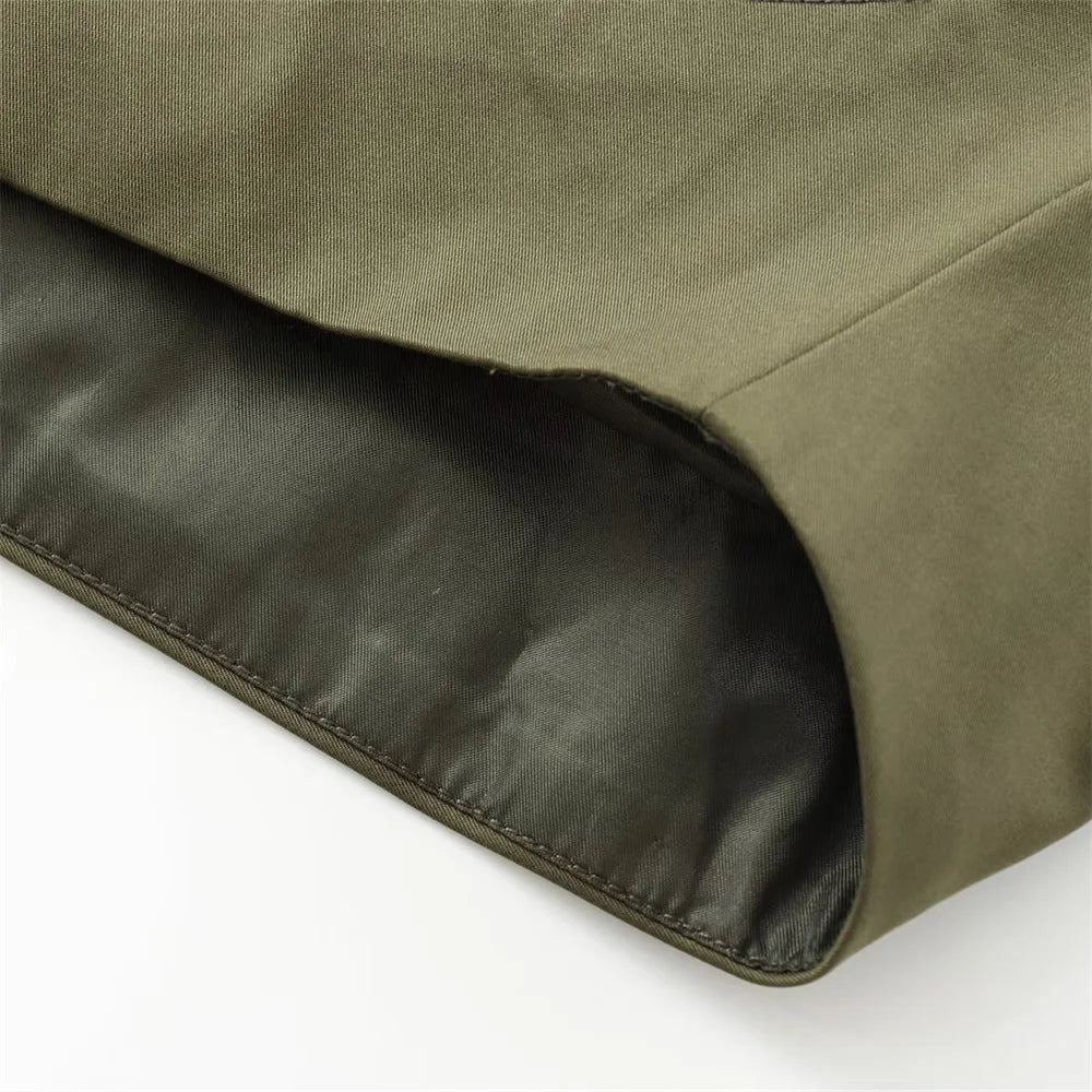 European Style Hooded Trench Jacket