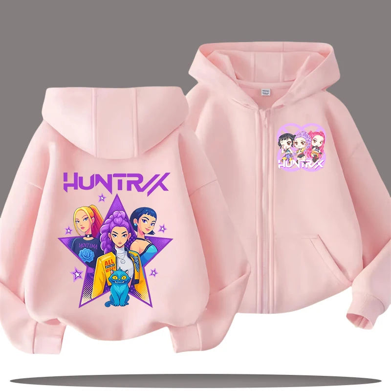 Demon Hunters Kids' Hooded Zip Jacket