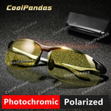Aluminum Magnesium Photochromic Polarized Sunglasses Men Driving Glasses Day Night Vision Driver Goggles Oculos De Sol Masculino