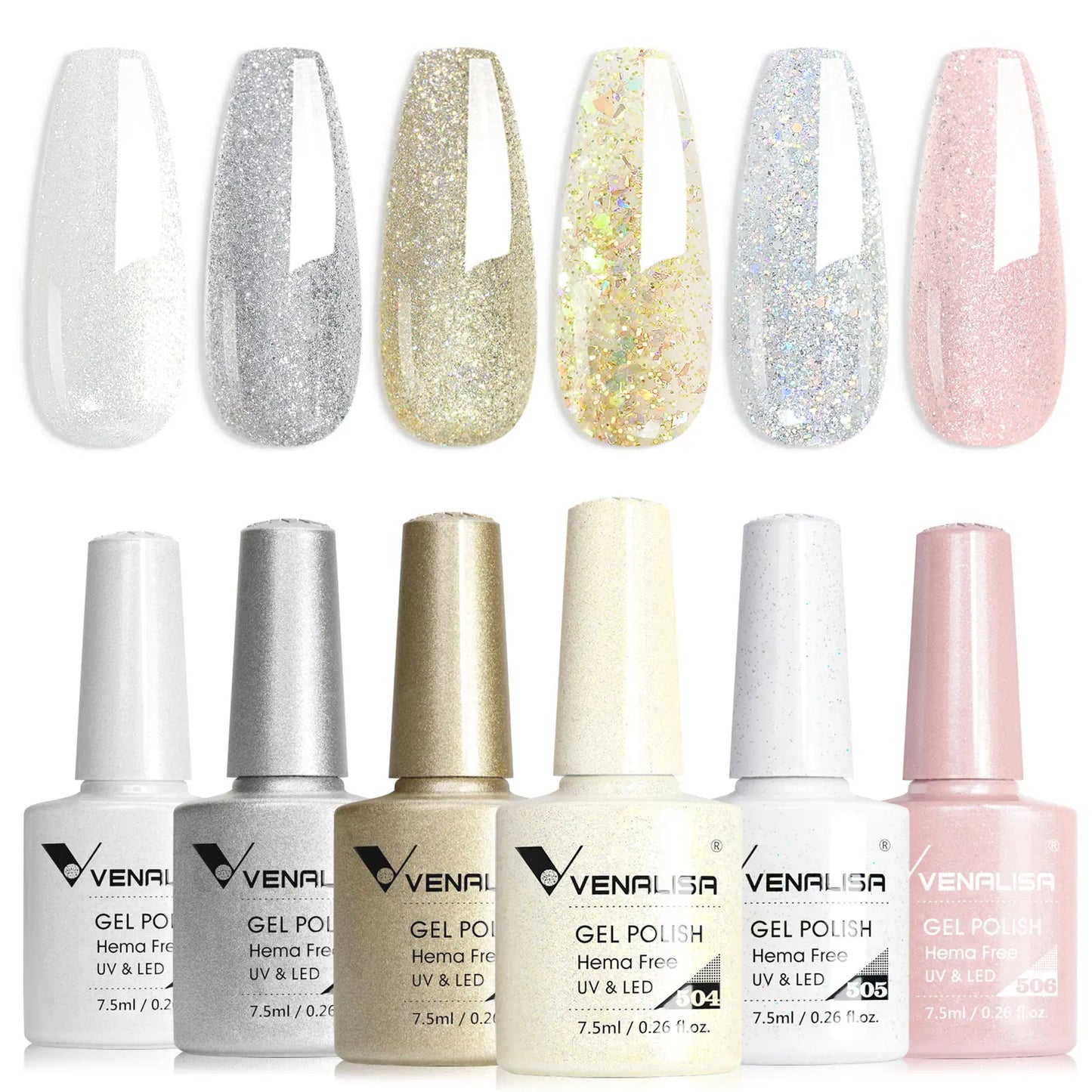 Venalisa TPO/HEMA-Free 6pc Gel Polish Kit 7.5ml