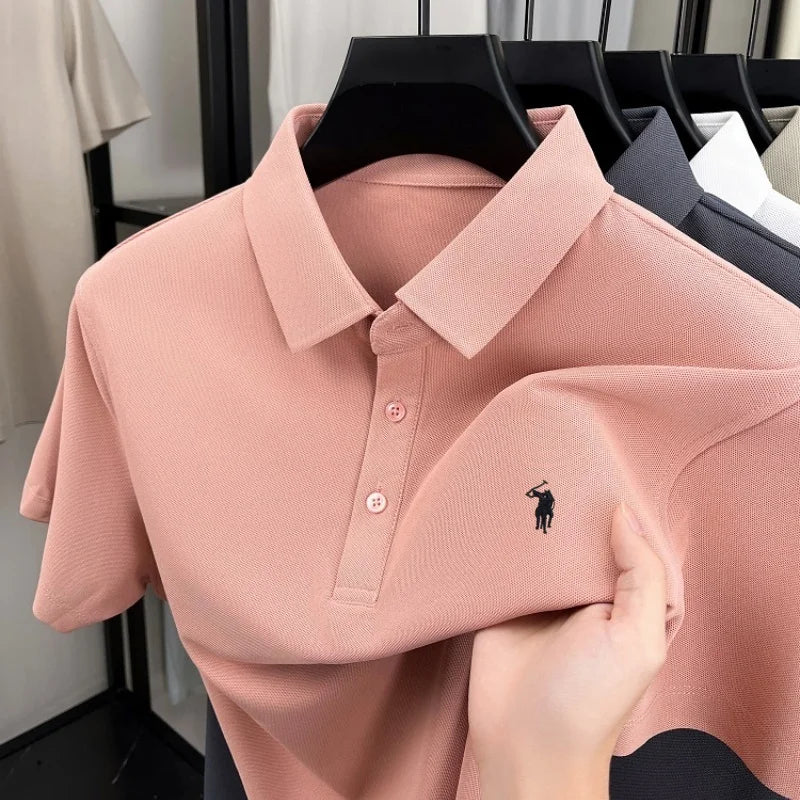 Pony Embroidered Men's Polo Shirt | Premium Summer Comfort