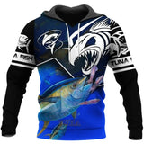 Marlin Fishing Camo 3D Pullover