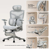 Ergonomic Gaming Chair with 6D Armrest & Lumbar Support