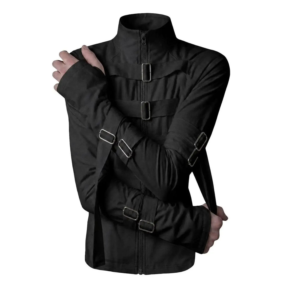 Women's Y2K Stand-Collar Buckle Jacket