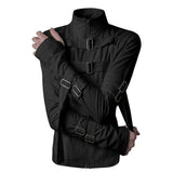 Women's Y2K Stand-Collar Buckle Jacket