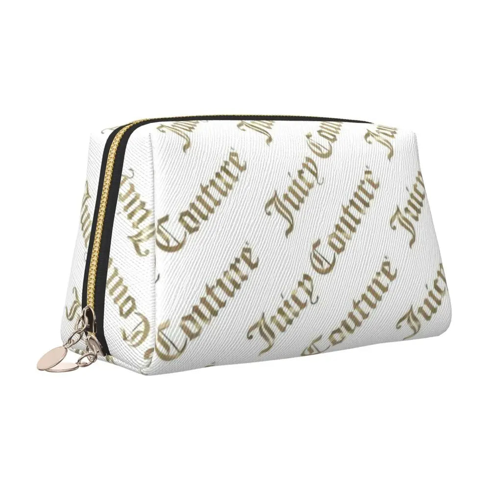 J-Juicy-C-Couture Makeup Bag Zipper Pouch Travel Cosmetic Bags Large Leather Portable Cosmetic Bag for Women