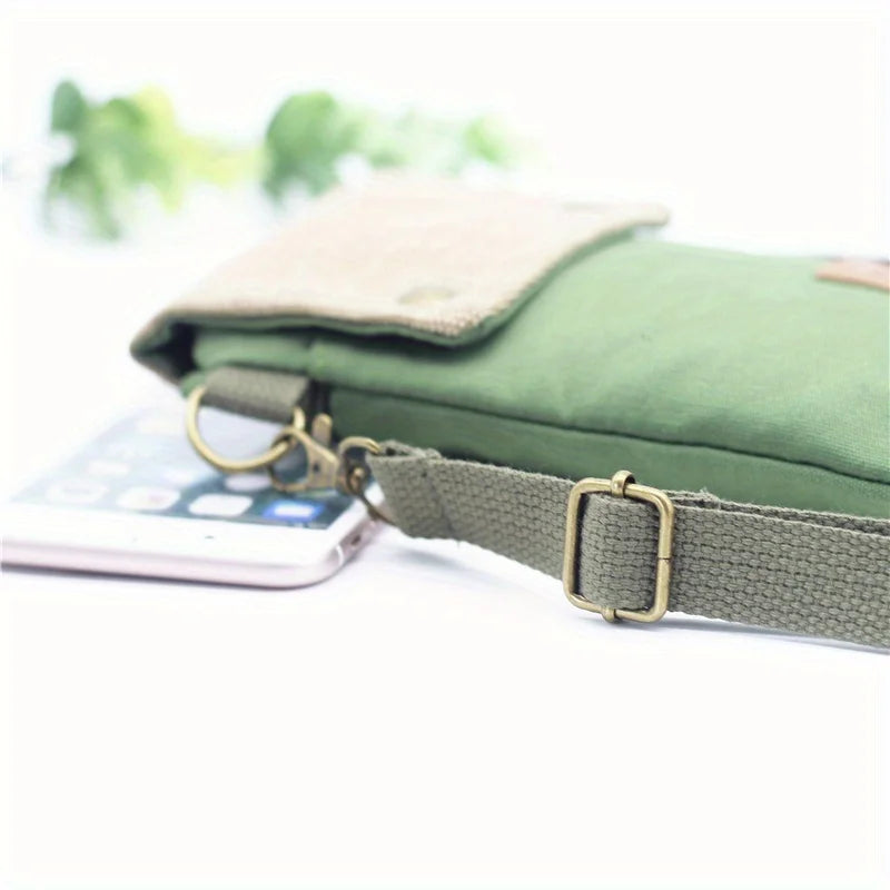 Mini Canvas Crossbody Phone Bag