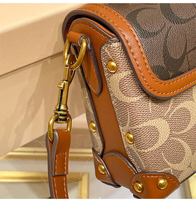 Contrast Color Luxury Box Bag