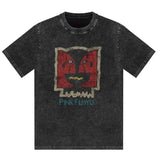 Floyd Rock Pink Delayed Washed  New Arrival Mens Clothes Tee Shirt Homme Graphic T-Shirts Men Tshirt for Men Ropa Hombre