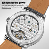 FARASUTE New Power Reserve 80 Hours Manual Mechanical Watch For Men Swiss Super Luminous Sapphire 5Bar Waterproof Wristwatches