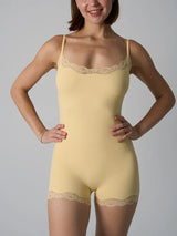 Lace Patchwork Fitness Bodysuit