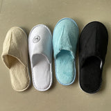 4Pairs/Lot Men Women Kids Disposable Hotel Guest Slippers Cotton Slides Home Travel SPA Slipper Hospitality Cheap Footwear