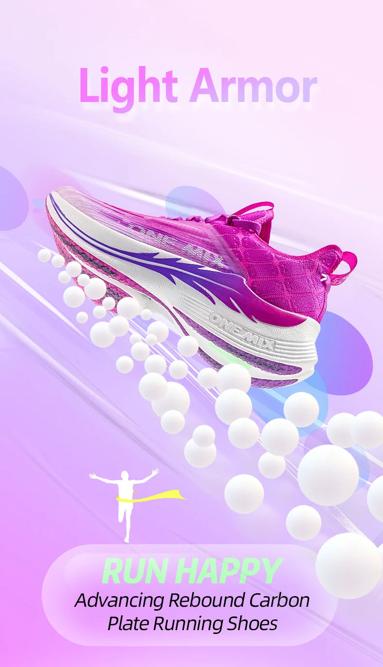 ONEMIX Carbon Plate Marathon Running Racing Shoes Professional Stable Support Shock-relief Ultra-light Rebound Sport Sneakers