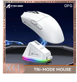 Attack Shark X11 & X11se Wireless Gaming Mouse,Bluetooth Tri-Mode Connection, PixArt PAW3311,Touch Magnetic Charging Base