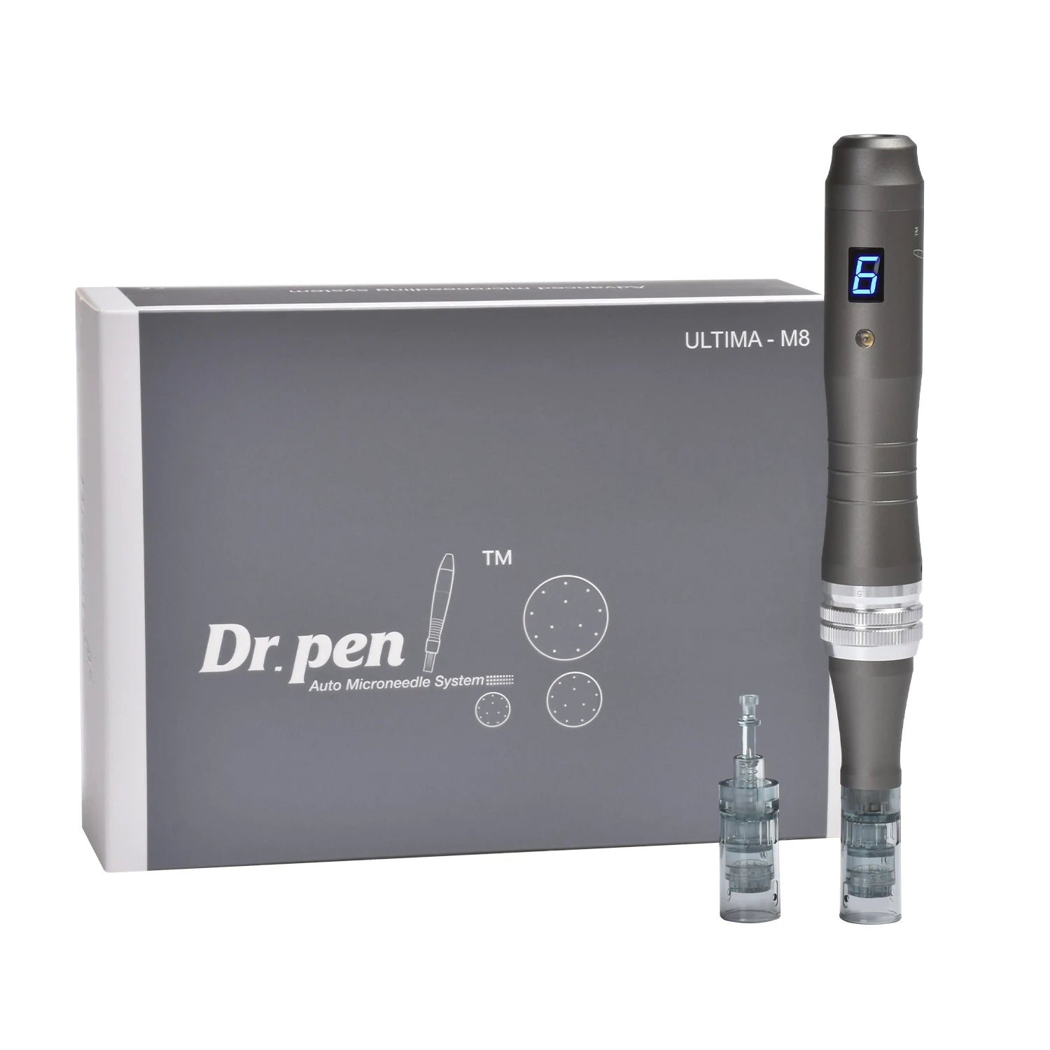 Dr pen Ultima M8 With 22 Cartridge Wireless MTS Derma Microneedle Pen Kit Professionals Use Beauty Machine Needle length 0.25 mm