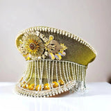 Rhinestone Captain Hat | Festival & Masquerade Cap