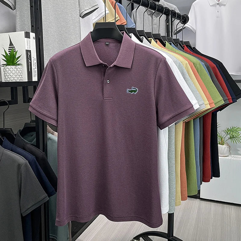 Men's Cotton Embroidered Polo Shirt