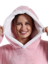 Extra Long Hooded Wearable Blanket