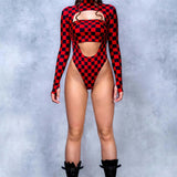 Women's Moroccan Art Print Bodysuit Jumpsuit