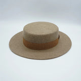 Wool Felt Fedora & Boater Hat – Wide Brim, Unisex