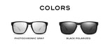 CAPONI Men's Polarized Photochromic Square Sunglasses