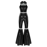 Women's 70s Disco Sequin Jumpsuit – Retro Bell-Bottom