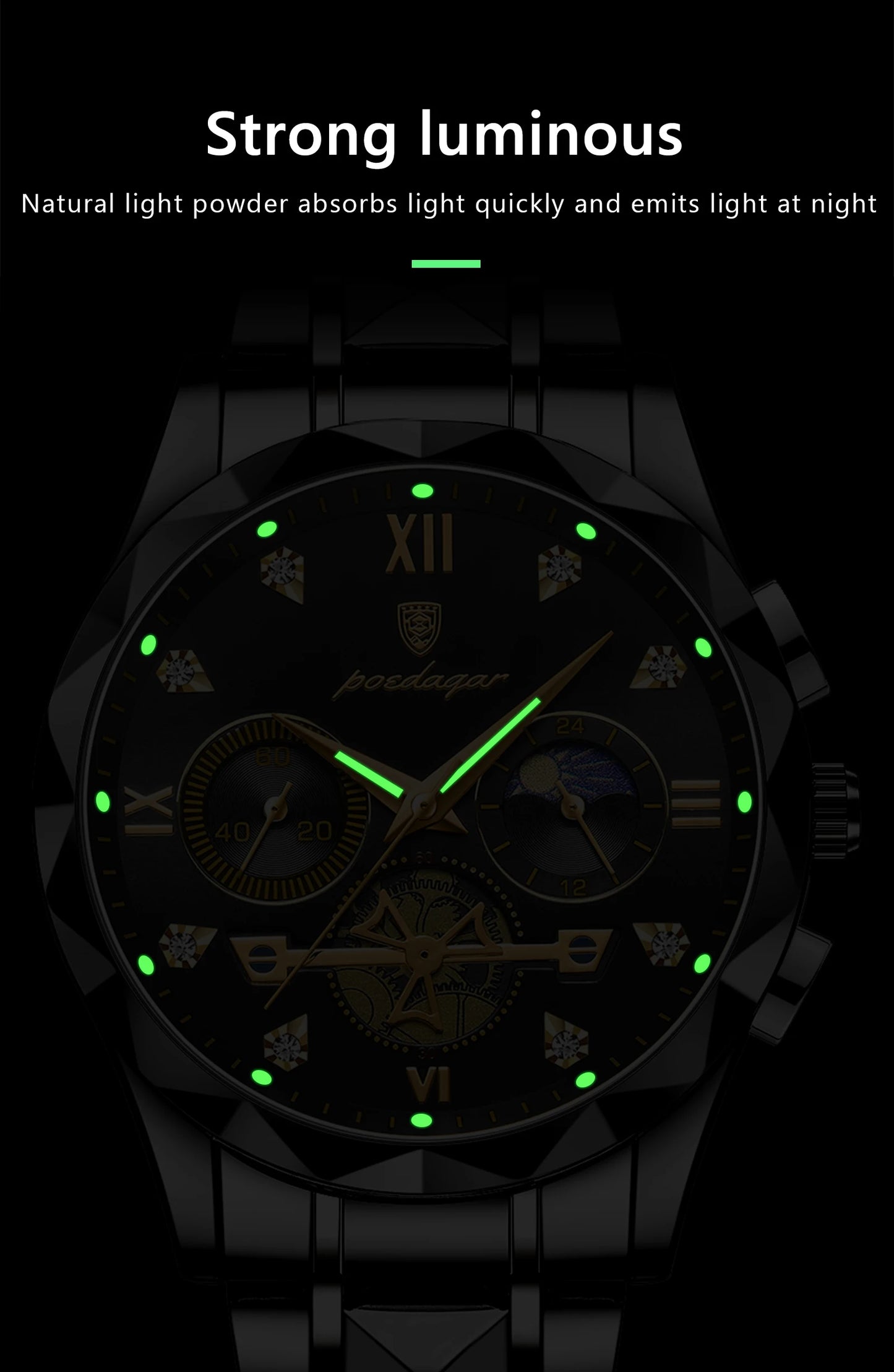 POEDAGAR 996 Men's Luxury Chronograph Watch