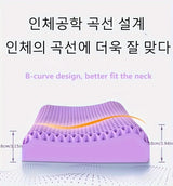 Pectin Pillow Breathable Air Layer TPE Pillow Washable with Water, Zero Pressure Cervical Neck Pillow Latex Adult Single Pillow