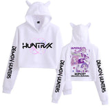 Demon Hunter Cat-Ear Crop Hoodie