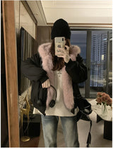 Double-Sided Hooded Winter Parka