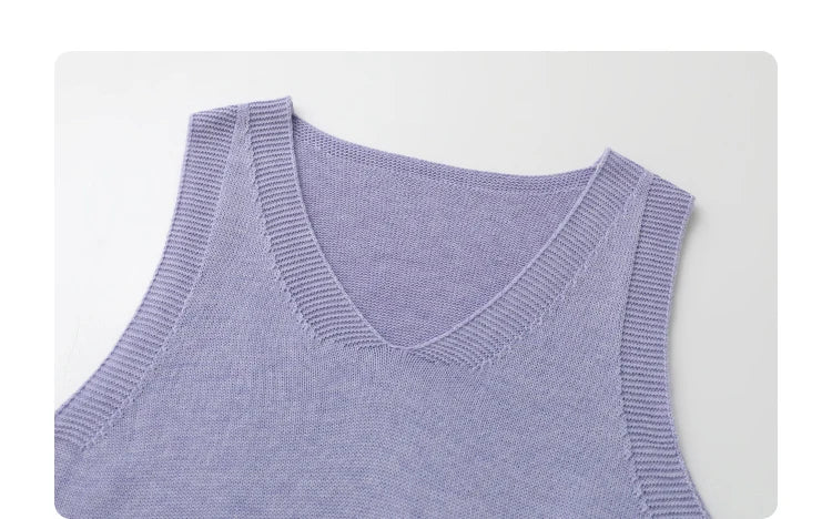 CHIC VEN Women Dress Sets A Line Long Sleeve Solid Loose Casual Female Long Dress with Knitted Vest Spring Autumn 2026
