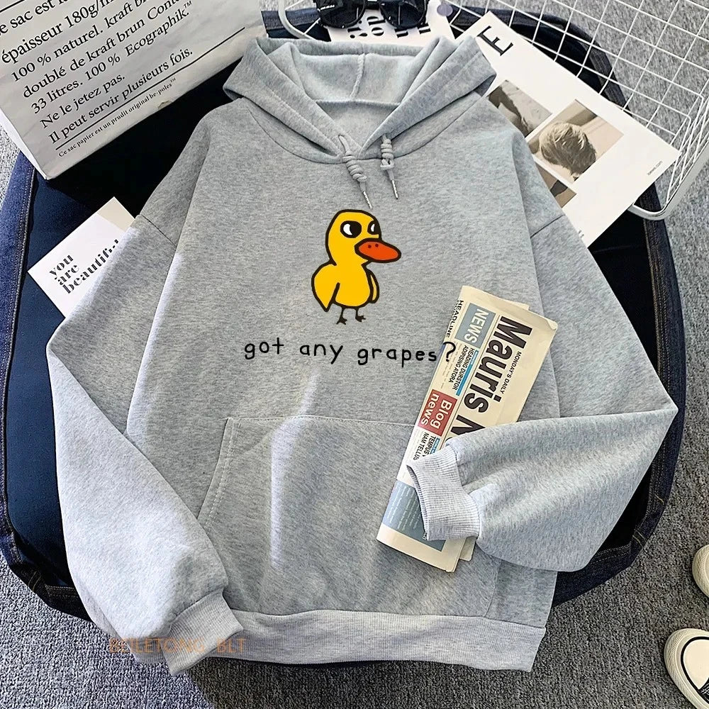 The Duck Song "Got Any Grapes" Printed Hoodie