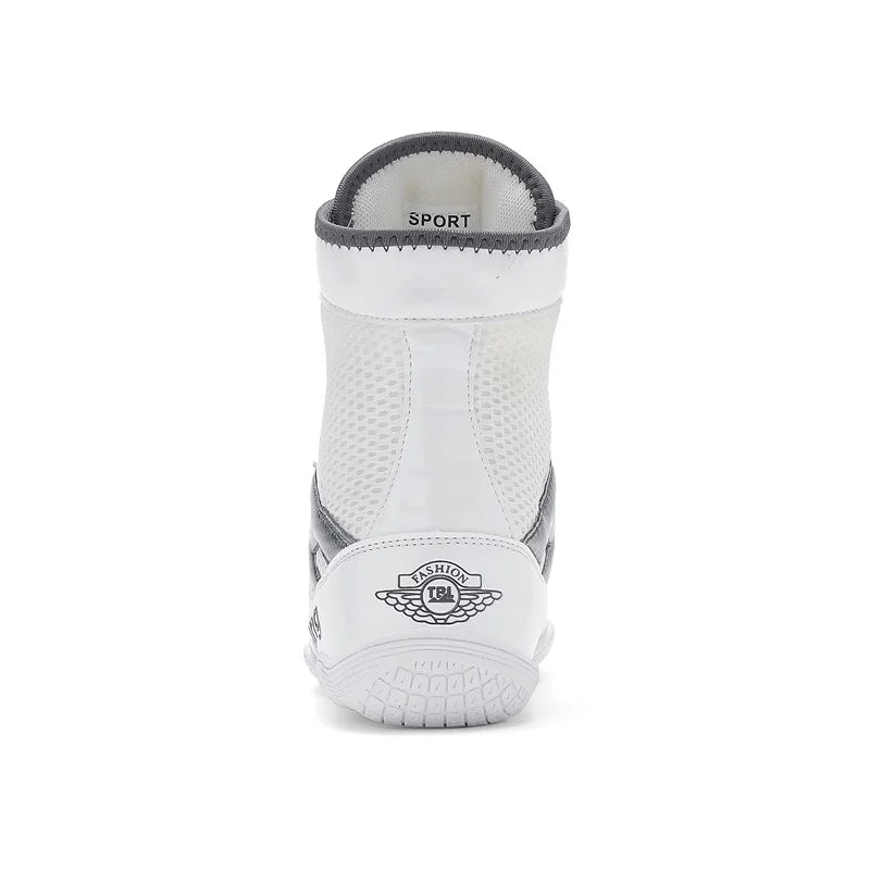 Wrestling Shoes Men 2025 High Top Professional Breathable Mesh Boxing Shoes Wrestling Fighting Sanda Weightlifting Squat Shoes