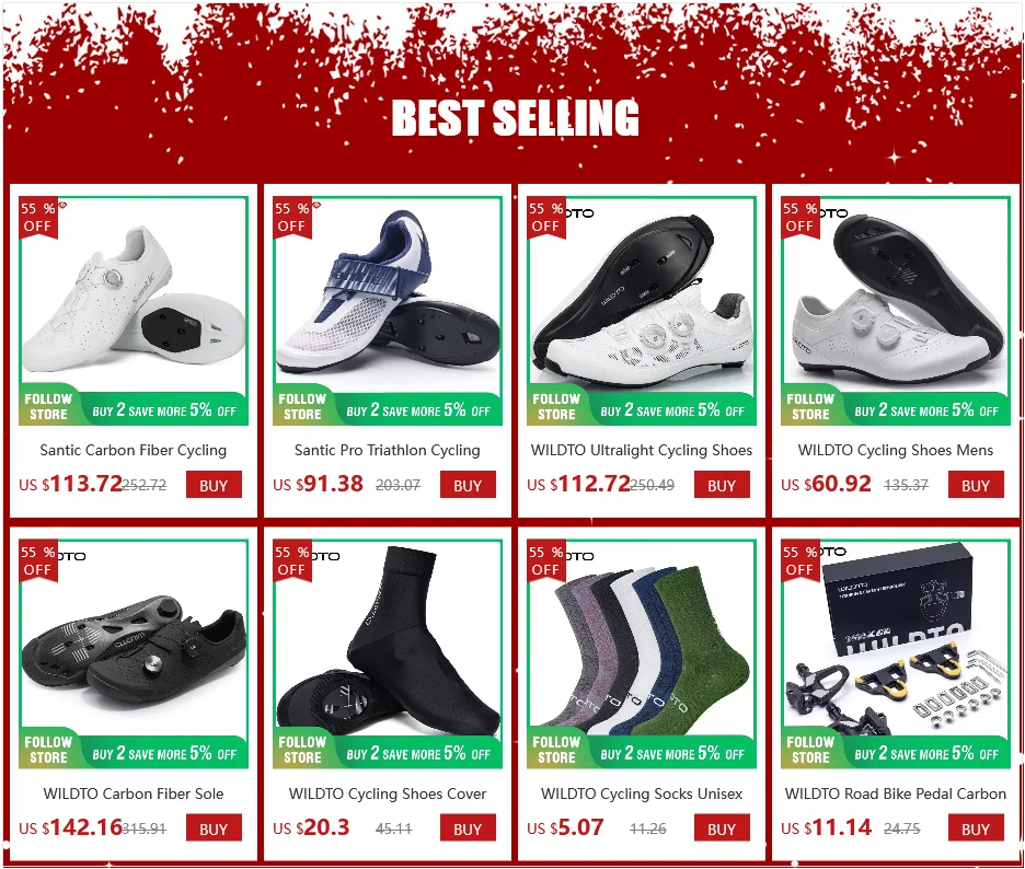 WILDTO Ultralight Cycling Shoes Men's Road Bike Shoes Hardness12 Carbon Fiber Professional Self-locking SPD Cleats Footwear