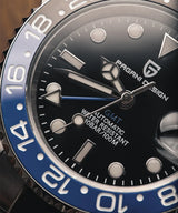 PAGANI DESIGN GMT Automatic Watch — Sapphire Crystal, 10-Bar Waterproof, 40mm
