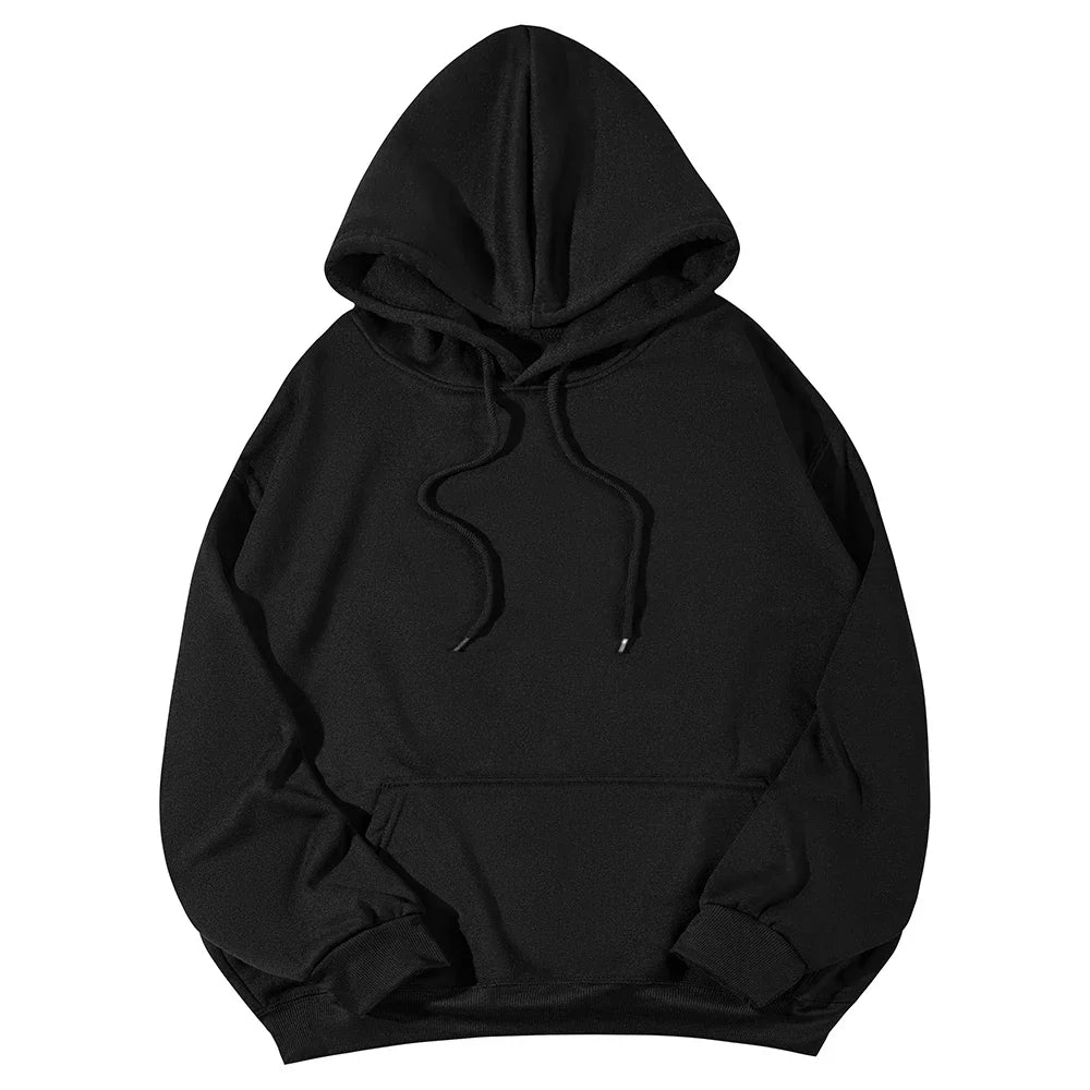 Autumn Winter Fleece Hoodies Fashion Casual Sweatshirts Men Women Harajuku Warm Oversized Pullovers 11 Colors Hip Hop Streetwear