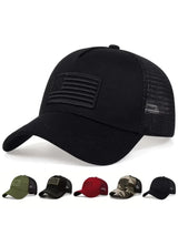 Unisex US Flag Embroidered Baseball Cap | Adjustable Mesh Hat