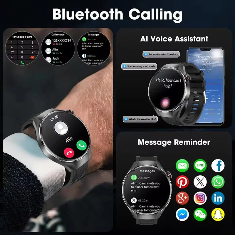 2025 New Originl Watch G5 PlUS Smart Watch 1.75" HD AMOLED Screen GPS track Heart Rate Bluetooth Call Compass Smartwatch for Men